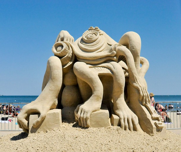 Фестиваль песчаных скульптур в Ревере (Revere)